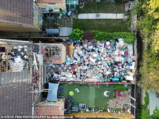 No-one was allowed to go inside to view it because it was classed as unsafe, neighbours have reported
