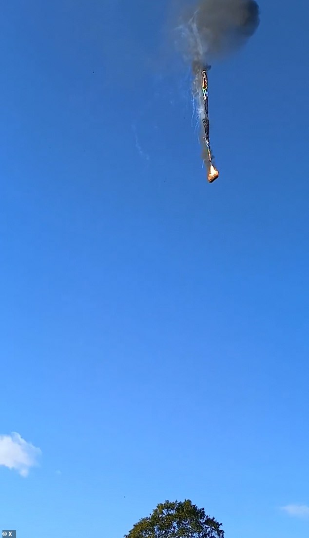 Residents said around 30 balloons were flying in the region on the morning of the accident, with the one that crashed one of the last to take off