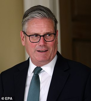 Just 19 per cent say they are satisified with the work Starmer is doing - while 73 per cent are dissatisfied