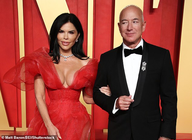 Four years after Bezos' divorce was finalised, he got down on one knee to propose to his Emmy Award-winning journalist girlfriend - with Ms Sánchez saying yes