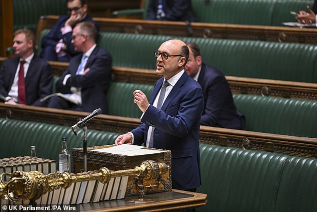 In the open letter, Shadow Business Secretary Andrew Griffith says he has been moved to act because he is ‘genuinely concerned that British businesses are being sleepwalked into disaster’ and the Tories cannot oppose it alone