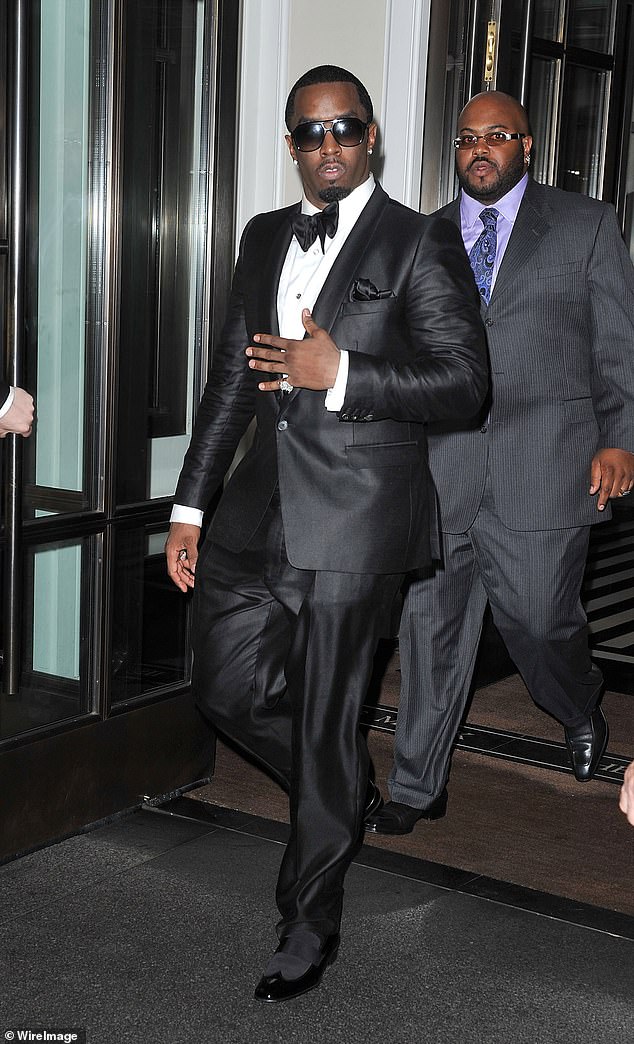Combs has been charged with racketeering conspiracy, two charges of sex trafficking and two charges of transportation to engage in prostitution (Pictured: Combs leaves a New York City hotel on May 3, 2010, several months after his associate allegedly texted Jules)