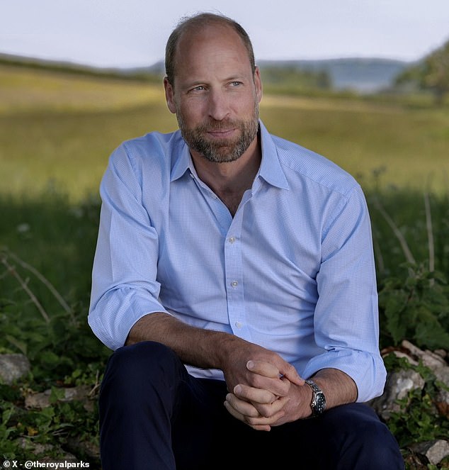 Prince William (pictured) turned 43-years-old. This new portrait was launched to mark his birthday