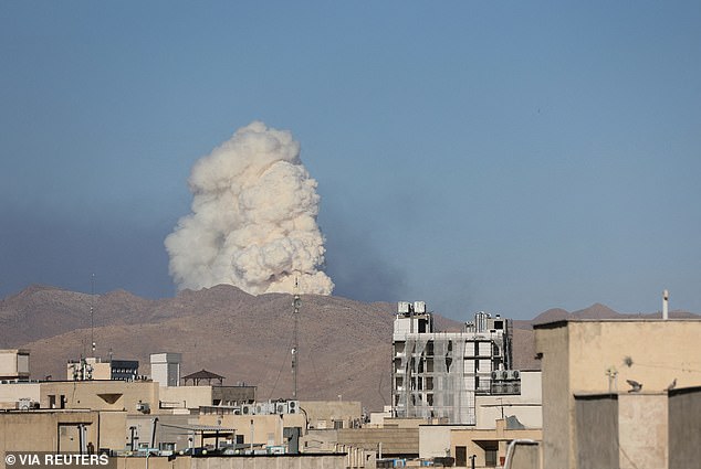 Smoke rises following an Israeli attack in Tehran, Iran, June 18, 2025