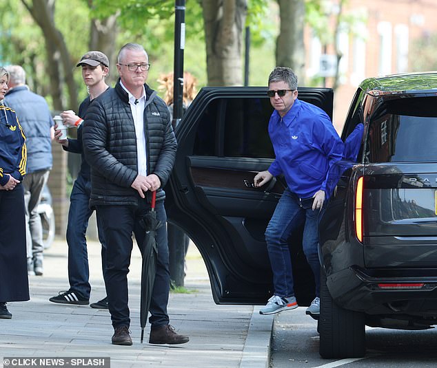 The musicians were spotted arriving at a working men's club in Newington Green in London on April 24