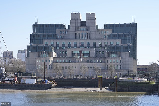 Money will also be ploughed into ultra-powerful computers for MI5, MI6 and GCHQ as well as artificial intelligence (AI) applications to track enemy targets. pictured: MI6 headquarters