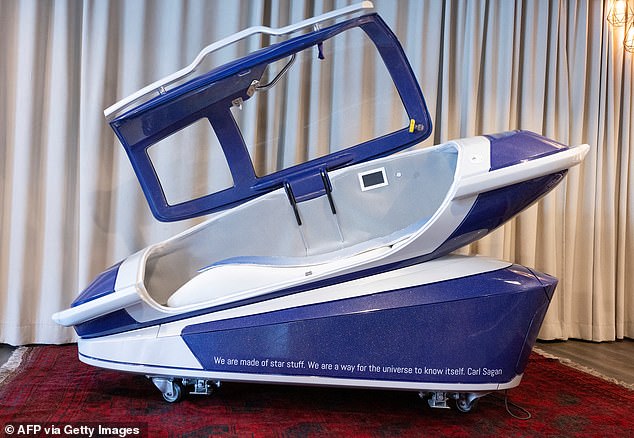 The Sarco euthanasia pod is a coffin-like device offers patients a way to end their lives painlessly by flooding a sealed chamber with nitrogen gas that leads to loss of consciousness and death within ten minutes