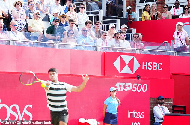 The British No1 could be seen watching Carlos Alcaraz's victory against Roberto Bautista Agut