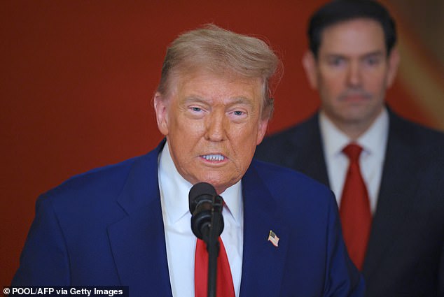 President Donald Trump speaks from the East Room of the White House in Washington, Saturday, June 21, 2025, after the U.S. military struck three Iranian nuclear and military sites, directly joining Israel's effort to decapitate the country's nuclear program