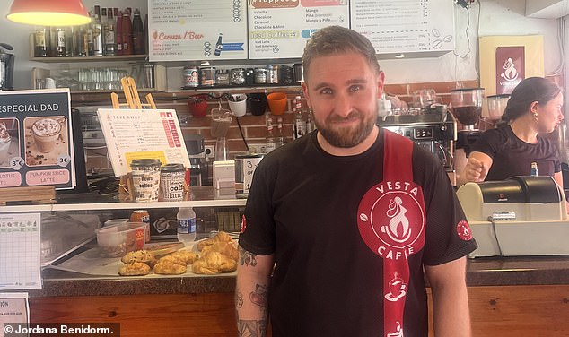 Alex Perez, 37, (pictured) said the behaviour from a certain 'type' of British tourist attracted to the 'New Town' has gone significantly downhill in recent years
