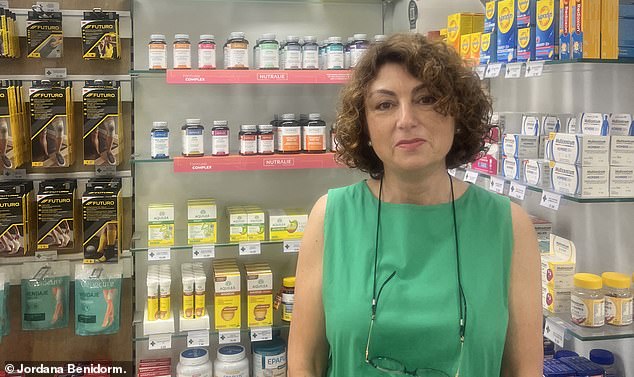 Ana Cordero, (pictured) who works in the local pharmacy in 'New Town', has to begrudgingly deal with British tourists everyday