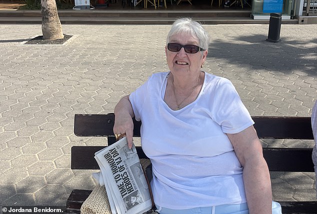 Susan Willis (pictured) from Cheshire visits Benidorm every year, and while she understands why the Spanish are unhappy, she thinks British tourists aren't that bad