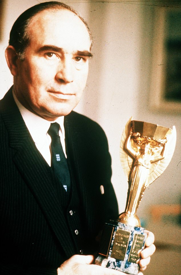Sir Alf Ramsey was honoured for leading England's men's team to their own major trophy in 1966