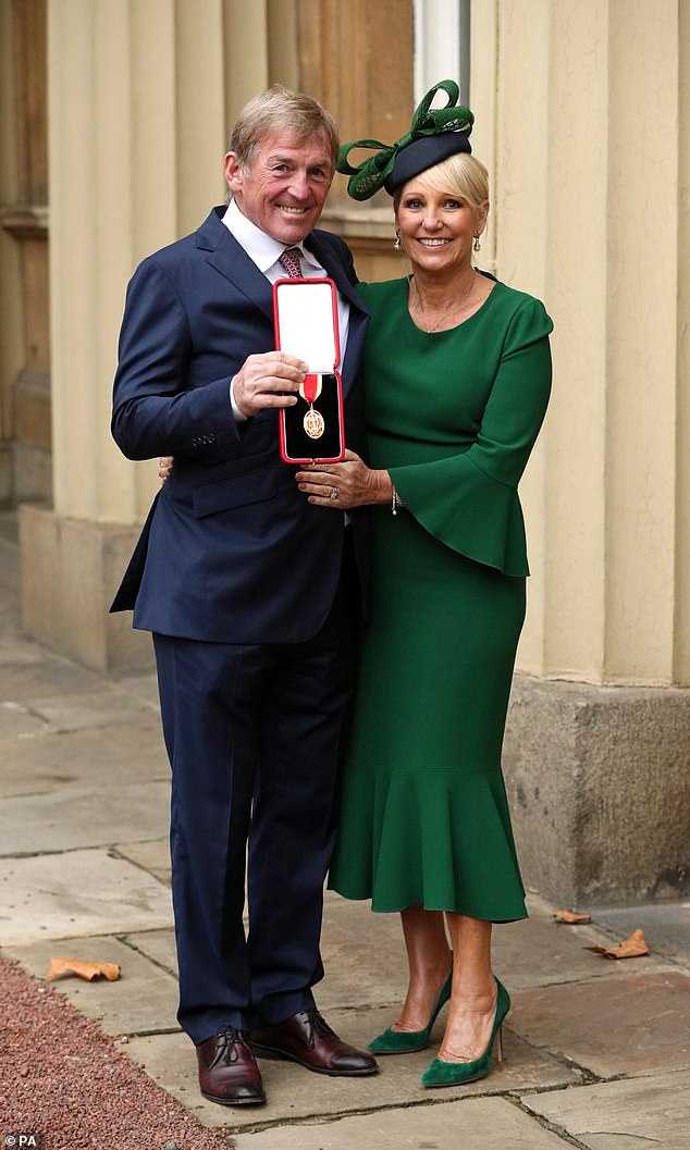 Sir Kenny Dalglish received his knighthood from the Prince of Wales for services to football, charity, and the city of Liverpool