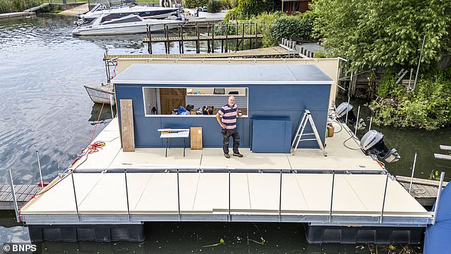Mr Trickett has even begun building the float and had hoped to play 'ambient' music from 8am until 7pm while selling alcohol until 10.30pm with meals such as fresh fish, steak and lobster