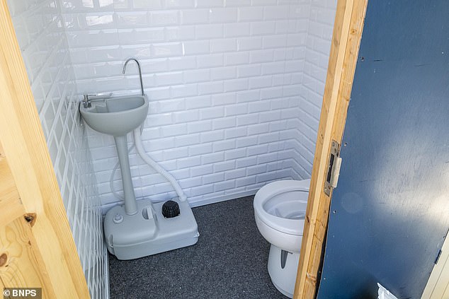 Mr Trickett insisted that he had built a 'posh' toilet that would limit smells on board and allow for easy disposal thanks to its cassette function