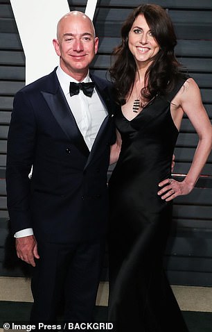 Lauren and Jeff's romance was first exposed by the National Enquirer in January 2019, while he was married to Mackenzie Scott (seen)