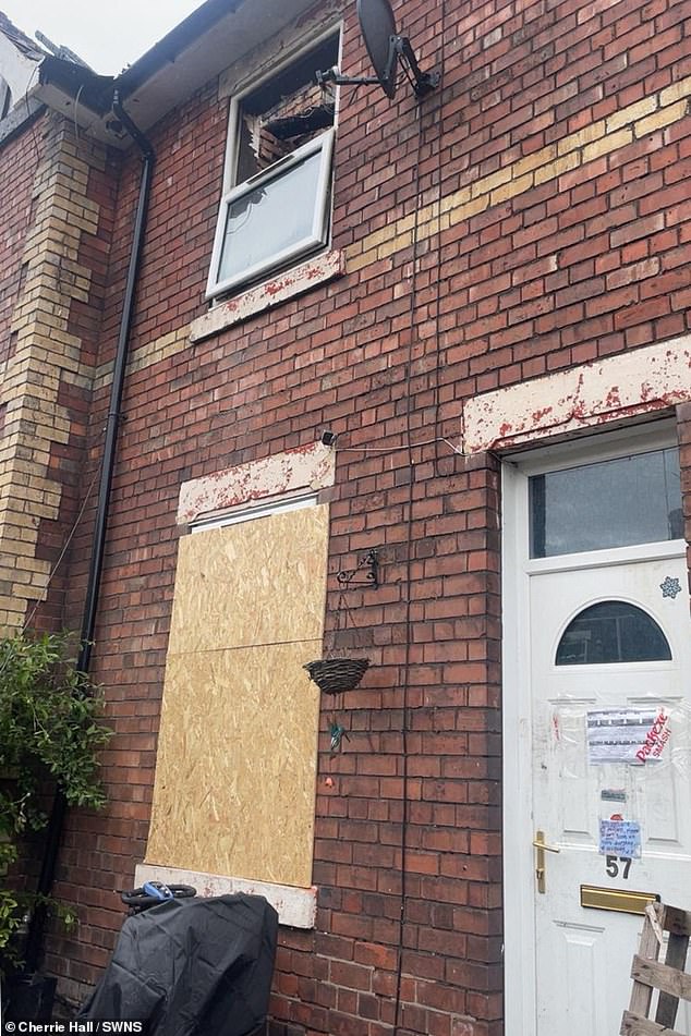 Ms Tooley said there was 'significant damage to those three houses'