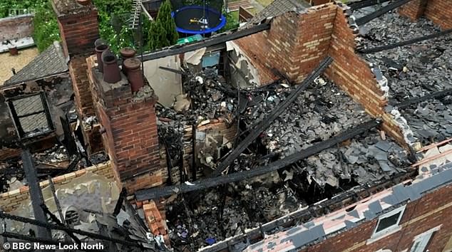 Relatives said the vape had begun emitting plumes of smoke and a resident removed the charger before the device blew up and 'set the house on fire'