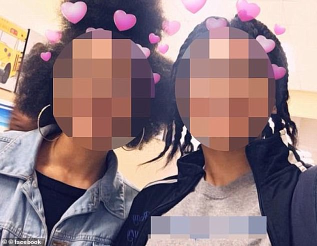 The twins who have now grown up are pictured in a social media post
