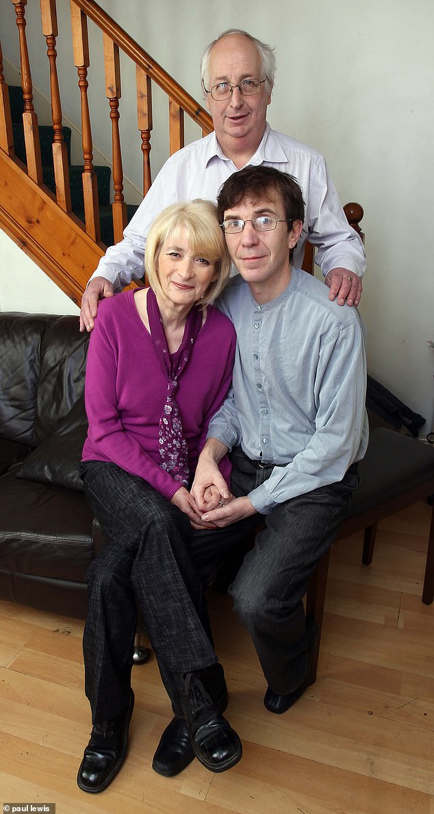 Alan, and Judith Kilshaw with Judith's second husband Stephen Sillett right