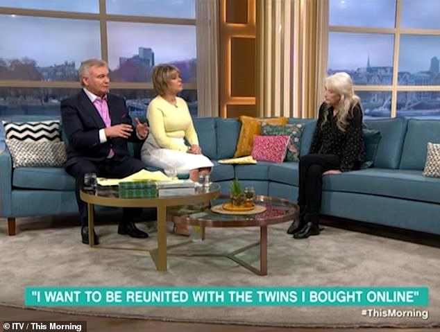 Judith is seen on ITV's This Morning