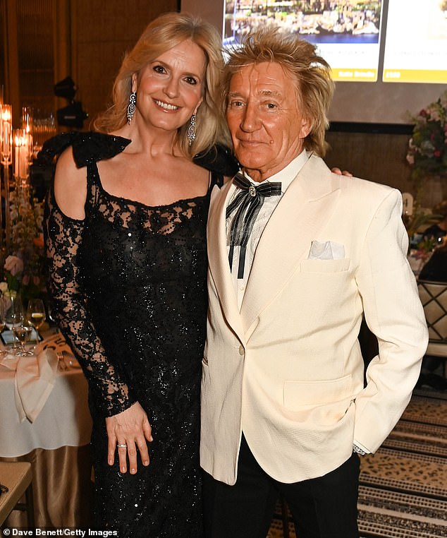 Rod (pictured with wife Penny in February 2024 in London) has said he works out several times a week