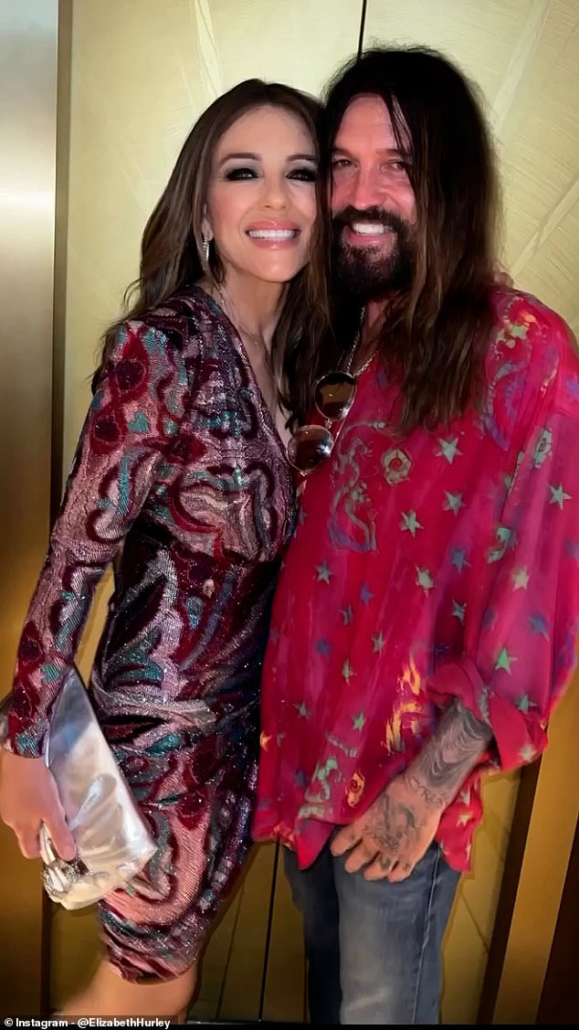 The actress and model, 60, and country singer, 63, jetted to London for the weekend to watch The Miley Cyrus Something Beautiful theatrical experience at the Odeon Theatre in London