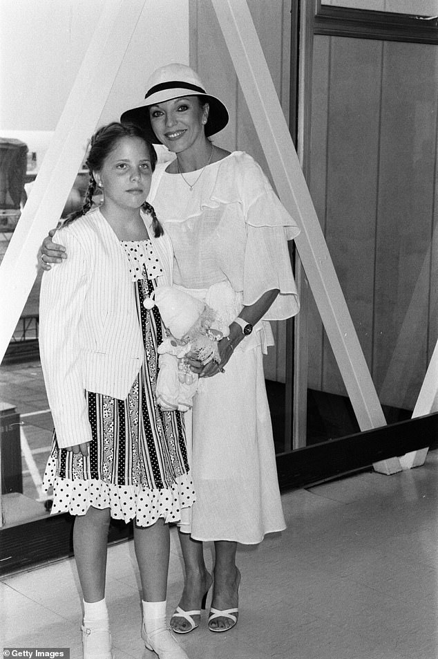 Aged just eight, Katy was almost killed in a horrific road accident and spent 47 days in a coma with serious head injuries and a broken collarbone (Joan and Katy seen in 1983)