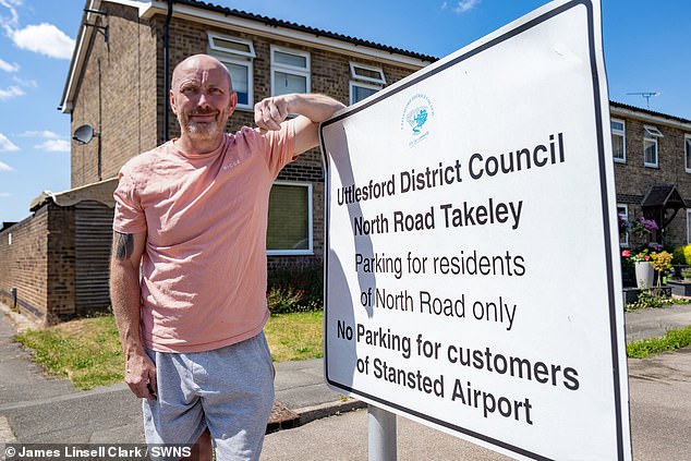 Dan Saull, 48, (pictured) has lived in his North Road home for 40 years and said he believed it was the airport's responsibility to sort things out