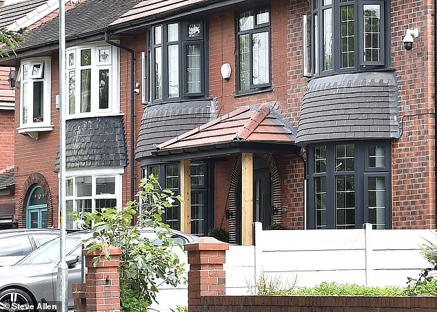 Neighbours claimed the porch was 'more in keeping with the Roman pillars of [giant shopping complex] the Trafford Centre', a 'hotel' or a 'mosque'