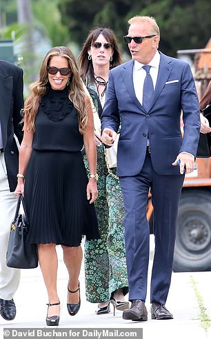A source told the Daily Mail that Costner 'is happy [Baumgartner] found someone who can support her expensive lifestyle'