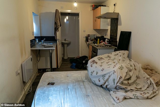 An example of a £450-a-month room which is typical for Harlington Road