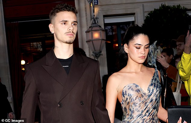 The brunette beauty, who recently split from the former footballer Romeo Beckham, 22, shot down accusations that she was romantically involved with Brooklyn, 26 this week