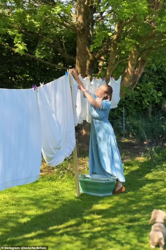 She regularly shares cleaning tips and tricks with her 34,000 Instagram followers from her West Sussex home