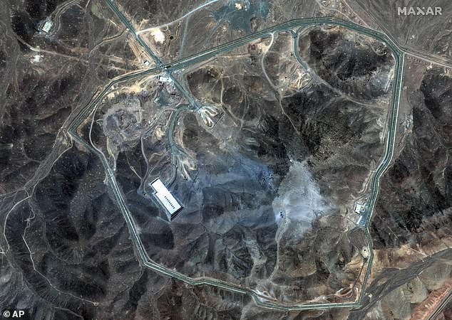 President Donald Trump launched ' Operation Midnight Hammer' Saturday night , sending a fleet of B-2 bombers to key nuclear sites in Iran. (Pictured: Iran's Fordow Fuel Enrichment Plant)