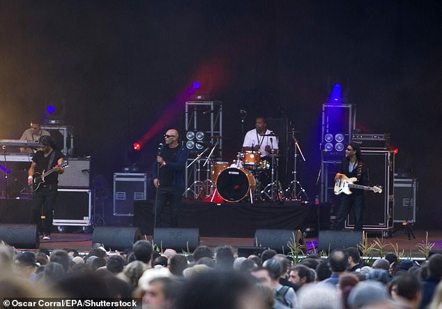 British band The Christians performing at the Festival of Light in Boimorto in Galicia Spain on 14 September 2013