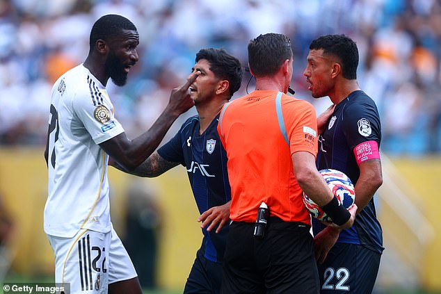 The alleged incident occurred in Real Madrid's 3-1 win over Pachuca at the Club World Cup