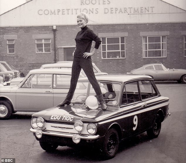 Hillman was one of Coventry's key car manufacturers. Rally driver Rosemary Smith is seen above standing on her Hillman Imp in Coventry