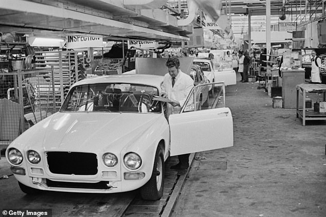 Work resumes after ten weeks of strike action at the British Leyland Jaguar plant in Coventry, West Midland, England, on September 6, 1972
