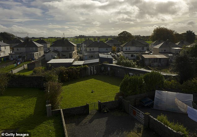 A general view of the former site of the Bon Secours Mother and Baby home and the memorial garden where it is believed 796 children are buried
