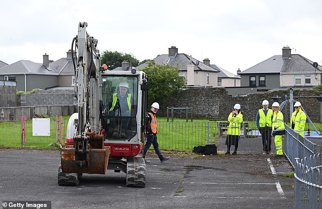 Work begins on the excavation of the former Bon Secours Mother and Baby Home site