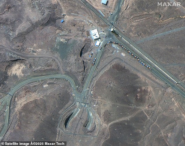The US 'obliterated' the nuclear cites, including the Fordow Fuel Enrichment Plant (pictured before the attack)