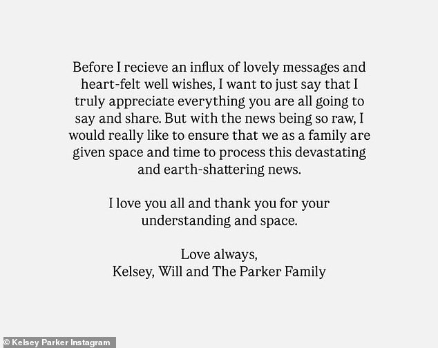 Later taking to her Stories she wrote: 'Before I receive an influx of lovely messages and heartfelt wishes, I wanted to just say that I truly appreciate everything you are all going to say and share'