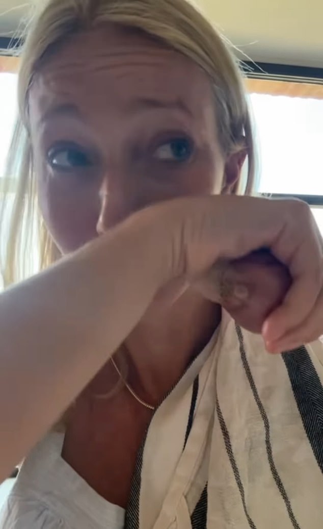 She did shed a few tears, though, because she had to cut up some onions as part of her meal prep.
