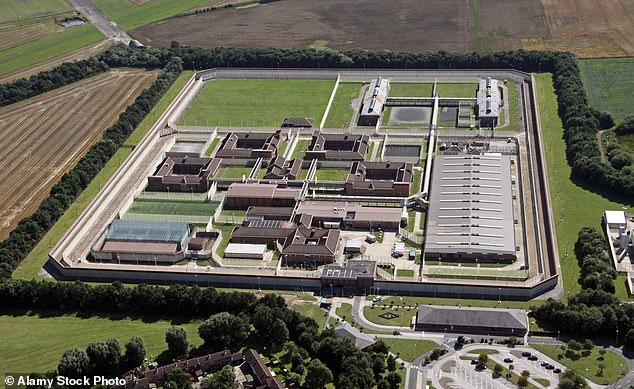 Cole died at HMP Full Sutton, near York, (pictured) on May 27 aged 74 45 years after being sentenced to 14 years. The investigation into his death is still in progress