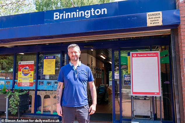 For all its problems, Brinnington railway station stands testament to the area¿s indomitable spirit (above is station master, Stewart Hall)