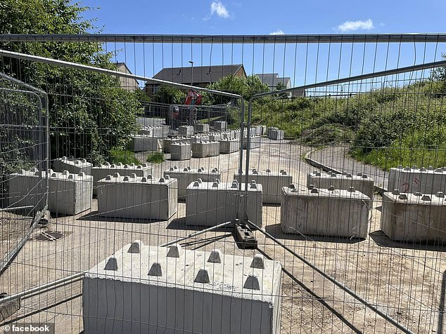 Leander Developments has said the 'temporary' fencing is for 'insurance purposes' as they are 'required to take reasonable steps to prevent trespass across our land'