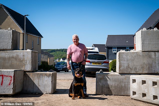 Keith Monnax told MailOnline he had originally made the path through the mud