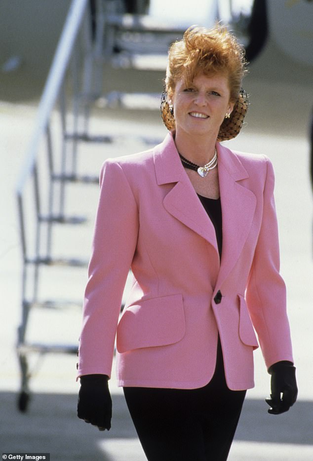 A few months after the fairytale wedding, the Duchess of York wore the designer's earrings and necklace in Bordeaux